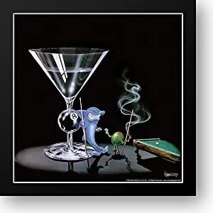 Pool Shark 16x16 Framed Art Print by Godard, Michael