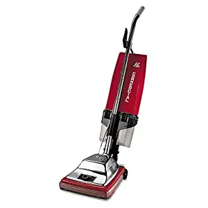 SANITAIRE 887 Upright Vacuum with EZ Kleen Dust Cup, 7 Amp, 12" Path, Red/Steel