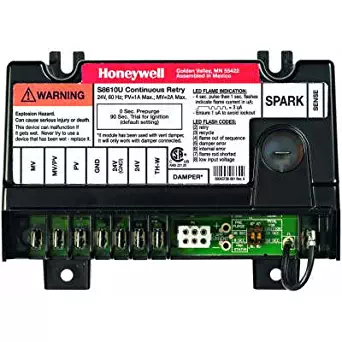 Honeywell Universal Intermittent Pilot Gas Ignition Control - S8610U3009/U S8610U-c12