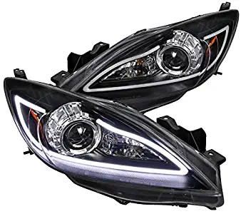 Spec-D Tuning 2LHP-MZ310JM-TM Black Projector Headlight (Housing With Led)