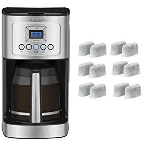 Cuisinart DCC-3200 Perfect Temp 14-Cup Programmable Coffeemaker, Stainless Steel and Everyday 12-Pack Replacement Charcoal Water Filters for Cuisinart Coffee Machines Bundle