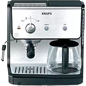 KRUPS XP2010 Combination Unit with 10 Cup Coffee Maker & 15-bar Pump Espresso