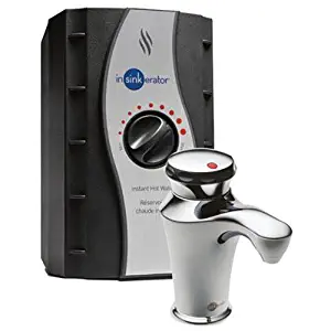 InSinkErator H-CONTOUR-SS Invite Contour Instant Hot Water Dispenser System with Stainless Steel Tank, Chrome (Renewed)