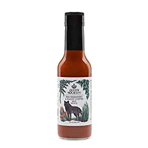 Queen Majesty Hot Sauce, Sauce Hot Red Habanero Black Coffee, 5 Fl Oz