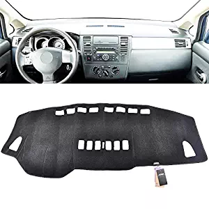 XUKEY Dashboard Cover for Nissan Versa Tiida C11 2007-2011 Dash Cover Mat