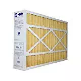 16x25x4 actual size 15 ⅞ x 24 ¾ x 4 ⅜ compatible replacement furnace air filters for Honeywell FC100A1029, Clean Comfort AMP-11-1625-4H, MERV 11, Box of 3