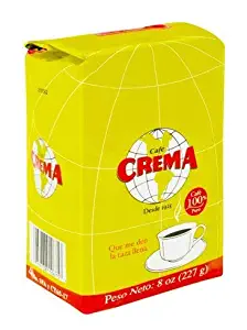 Café Crema Ground Coffee from Puerto Rico, 8 ounce bag