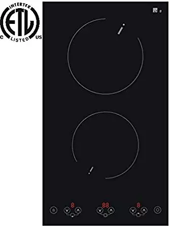 RamblewoodGreen 12" 2 Hob Induction Cooktop, ICQ2-31C1