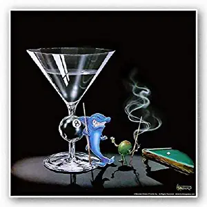 (12x12) Michael Godard (Pool Shark) Art Poster Print