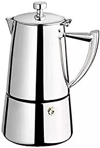 Cuisinox Roma 4-cup Stainless Steel Stovetop Moka Espresso Maker