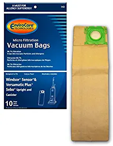 EnviroCare Commercial Vacuum Cleaner Allergy Bag, Pack of 10