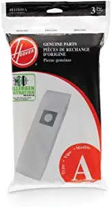 Hoover Type A Allergen Elite Upright 3PK Bag, White