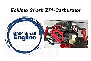 BMotorParts Carburetor Carb for Eskimo Shark Z71 71cc Ice Auger Drill Z71Q10 Part# 12506