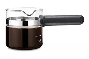 CAF&Eacute; BREW COLLECTION 4 Cup Universal Glass Espresso Replacement Carafe, Black by Medelco