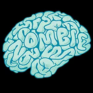 "Zombie Need Brain" Funny Parody Cartoon Hungry For Brains - Vinyl Sticker