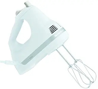 KitchenAid KHM5APWH 5-Speed Ultra Power Hand Mixer, White