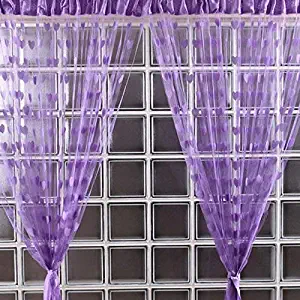 Websa_Clothing Shoes & Accessories Websad Cute Heart Line Tassel String Door Curtain Window Room Curtain Valance (C)