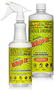 Whip-It Stain Fighting Kit Multi-Purpose Stain Remover - Plant-Based with All 6 Enzymes - All Natural - Made in USA