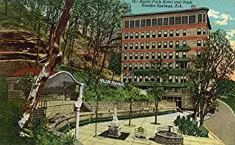 Basin Park Hotel And Park Eureka Springs, Arkansas AR Original Vintage Postcard