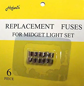 Pack of 6 Replacement Fuses For Mini Christmas Lights - 3 Amps