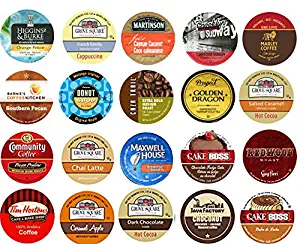 20 Cup MIX IT UP Variety 2.0 Sampler! Try a little of everything! Coffee, Cocoa, Cider, Hot Tea +