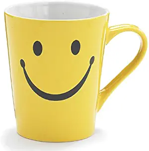 1 X Smiley Happy Face 14 oz Stoneware Coffee Mug/Cup