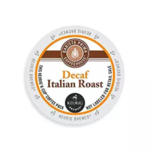 Barista Prima Coffeehouse Dark Roast Extra Bold K-Cup for Keurig Brewers, Decaf Italian Roast Coffee,4 pack of 24 cups each (96 count)