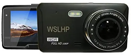 WSLHP Dash Cam 1080P FHD Car Camera Recorder 2.45 Inch LCD Screen 170°Wide Angle, Dash Camera for Cars with G-Sensor Loop Recording WDR Motion Detection Night Vision