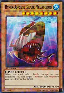 YU-GI-OH! - Hyper-Ancient Shark Megalodon (BP02-EN121) - Battle Pack 2: War of The Giants - Unlimited Edition - Mosaic Rare