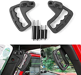 JeCar Grab Handles JK Grab Bars Front Aluminum Roll Bar for Jeep Wrangler JK JKU Sports Sahara Freedom Rubicon X Unlimited X 2/4 Door 2007-2018