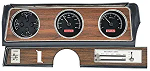 Dakota Digital 70 71 72 Oldsmobile Cutlass VHX Analog Dash System Black Alloy Red VHX-70O-CUT-K-R