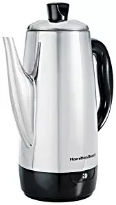 Hamilton Beach 40616 Stainless-Steel 12-Cup Electric Percolator (Renewed)