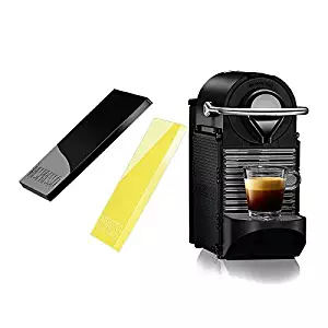 Nespresso Pixie Clips C60 Espresso Machine with Interchangeable Black and Lemon Neon Panels