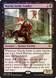 Magic The Gathering - Mardu Strike Leader (075/185) - Prerelease & Release Promos - Foil