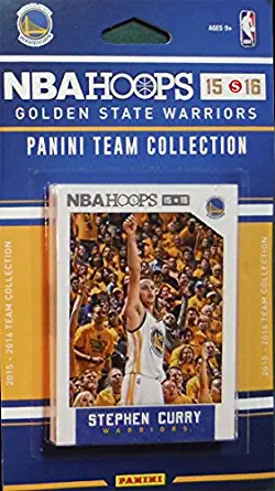 Golden State Warriors 2015 2016 Hoops Basketball Factory Sealed 10 Card NBA Licensed Team Set with Stephen Curry Plus