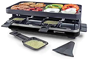 Swissmar Valais 8-Person Raclette Party Grill Matte Black