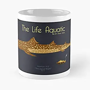 The Life Aquatic Wes Anderson Steve Zissou Jaguar Shark - Morning Coffee Mug Ceramic Novelty Holiday