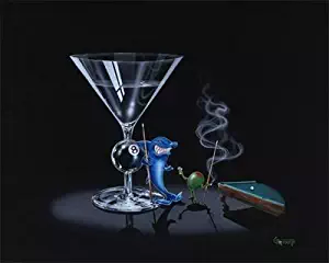 Michael Godard - Pool Shark Giclee on Canvas