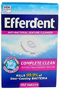 Efferdent Denture Cleanser Tablets, Complete Clean, 102 Tablets