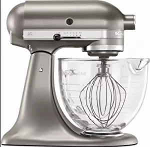 KitchenAid 5-Quart Tilt Head Model Series Stand Mixer With Glass Bowl Silver