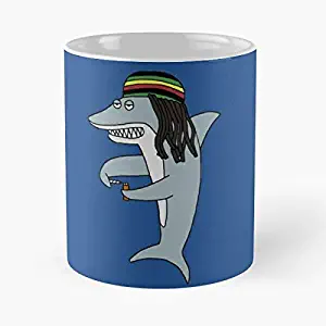 Mug Shark Reggae Best 11 Ounce Ceramic Coffee Mug Gift