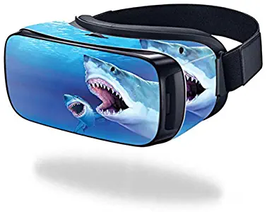 MightySkins Skin Compatible with Samsung Gear VR – Great Whites | Protective, Durable, and Unique Vinyl Decal wrap Cover | Easy to Apply, Remove, and Change Styles | Made in The USA