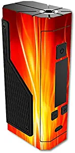 Decal Sticker Skin WRAP Sticker Skin Print Zero Nic Vape Red Colored Vapor Flames Printed Design for Volcano Lavabox DNA 200