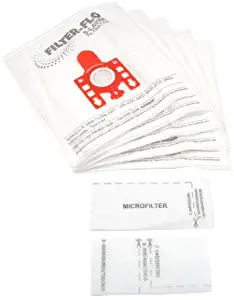 CKB Ltd Pack Of 5 Own Brand Miele Fjm Type (Red) Filter-Flo High 5 Layer Filtration Vacuum Bags Plus Filter Set