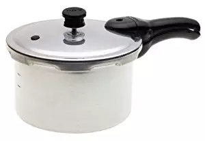 Presto 01241 FBA_1241 Pressure Cooker Polished Aluminum 4 Qt, Silver