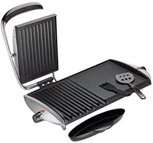 George Foreman GF20G Combo Grill/Griddle, Silver