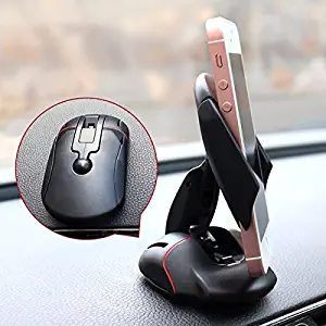 Car Cradles & Mounts - Free Rotation Mouse Shape Sucker Car Dashboard Holder Mount Stand For Less Than 6.5-Inch Smartphone - Mouse Shape Card Holder Wallet - 1PCs