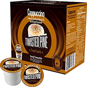 Twisted Pine French Vanilla Cappuccino Single Serve for K Cup Brewer - 40ct