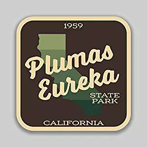 JB Print Magnet Plumas Eureka State Park Sticker Explore Wanderlust Camping California Vinyl Decal Sticker Car Waterproof Car Decal Magnetic Bumper Sticker 5"