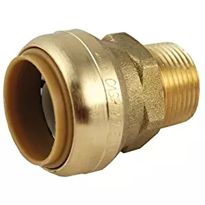 SharkBite U142LFA 1-Inch by 3/4-Inch MNPT SharkBite Lead Free Reducing Connector